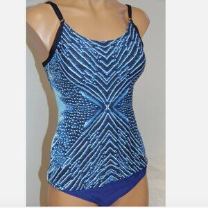 NWT Calvin Klein Swimsuit Bikini Tankini Top UPF 50+ Halter cys
